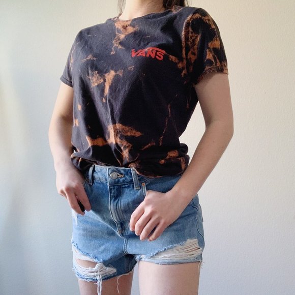 Vans Tops - Vans Custom Bleached Tee
